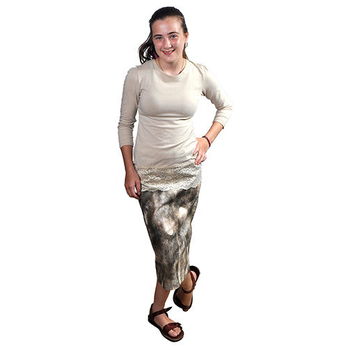 Lacey Cotton Shell - 3/4 sleeve.