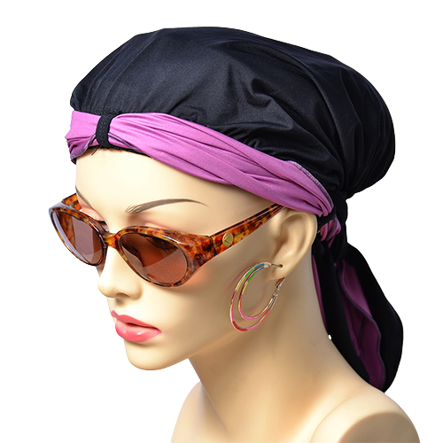 Swim & Sports UV Bandana - Pre-Tied Set (Black).