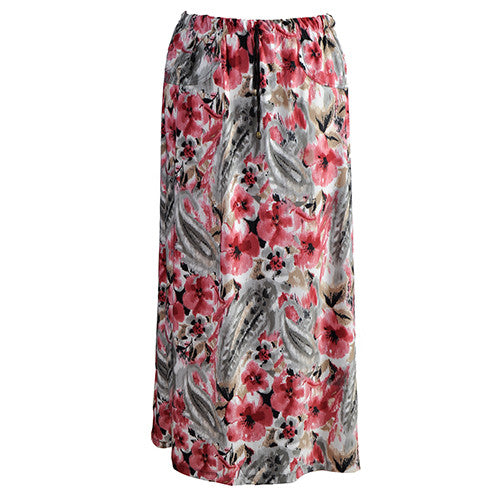 Drawstring Maxi Skirt with Pockets.