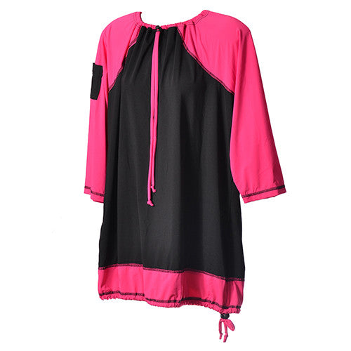 Swim & Sports UV Top & Rashguard - Drawstring Neck (3/4 sleeve).