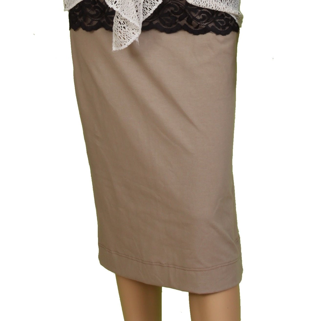 Pencil Skirt - Cotton Stretch Knit.