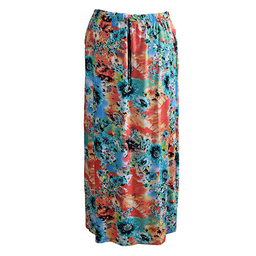 Drawstring Maxi Skirt with Pockets.