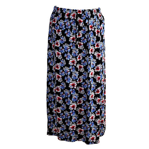 Drawstring Maxi Skirt with Pockets.