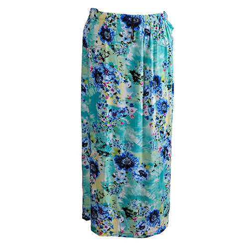 Drawstring Maxi Skirt with Pockets.