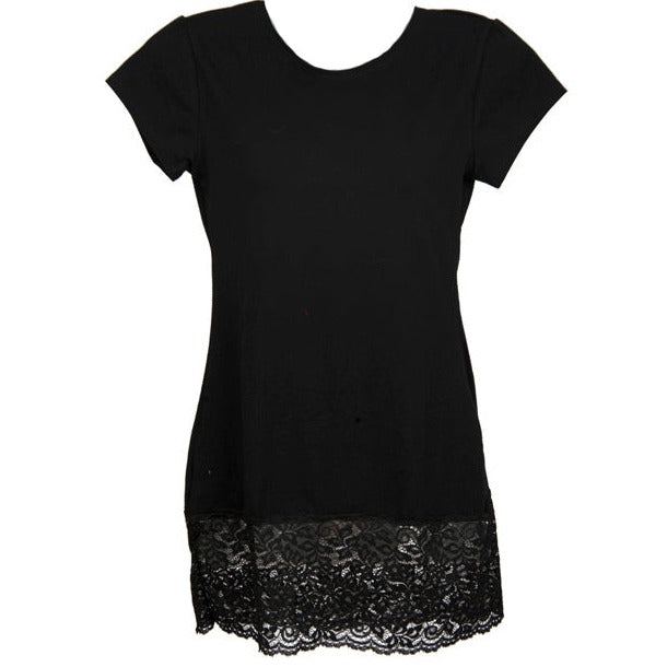 Lacey Cotton Shell - cap sleeve.