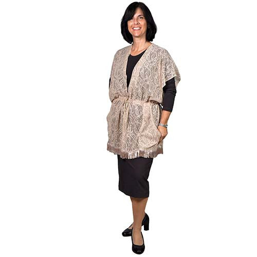 Lacey Kimono Layering Vest.