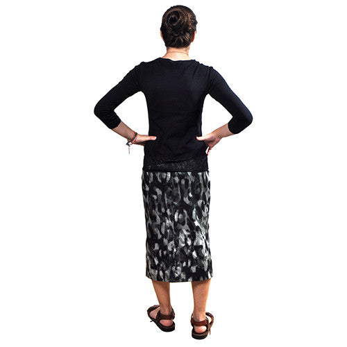 Lacey Cotton Shell - 3/4 sleeve.