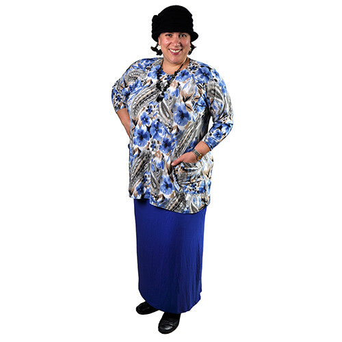Drawstring Maxi Skirt with Pockets.