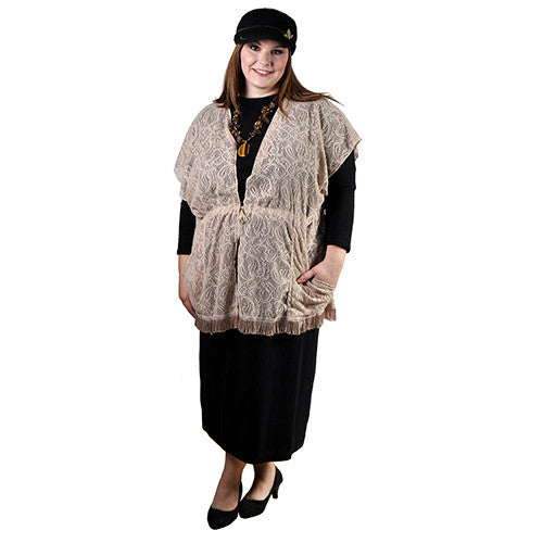 Lacey Kimono Layering Vest.