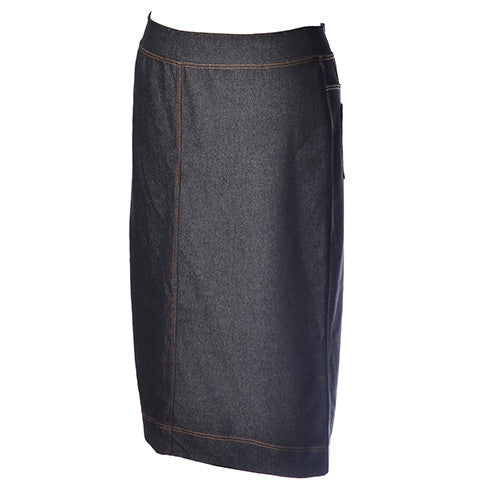 Pencil Skirt  - Cotton Stretch Denim.