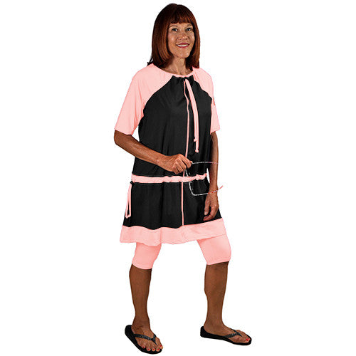 Tunica Swim Set - Black Peach