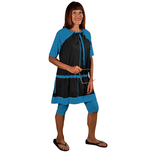 Tunica Swim Set - Black Turquoise