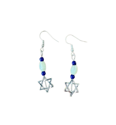 Dangle Earrings - Jewish Pride / Magen David / Star of David / Map of Israel