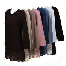  Lacey Cotton Shell - 3/4 sleeve
