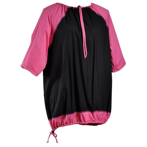 Swim & Sports UV Top & Rashguard - Drawstring  Neck (short  sleeve).