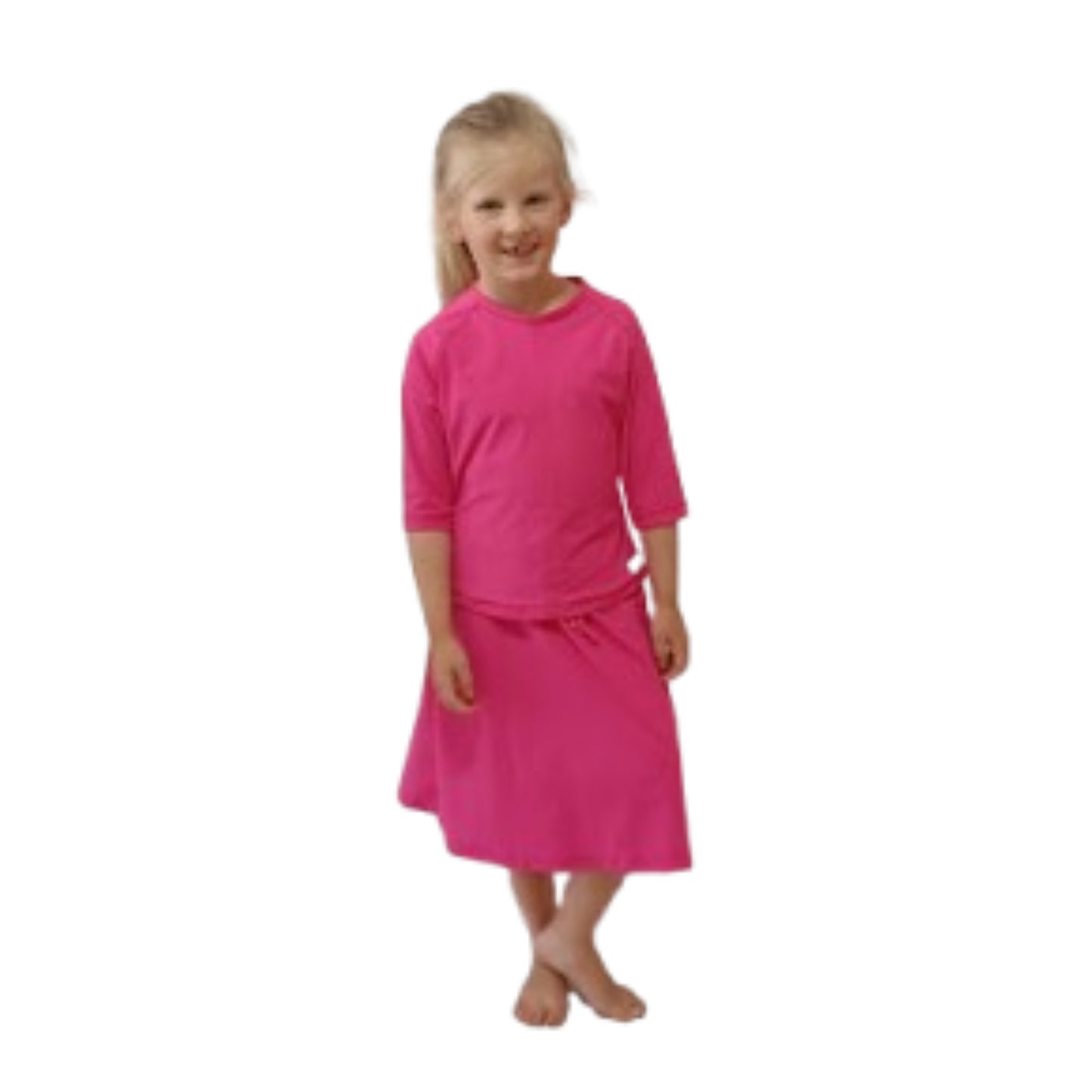 Girls UV SwimSkort Set - Top (3/4) & Skort with Attached Pants (mix & match)