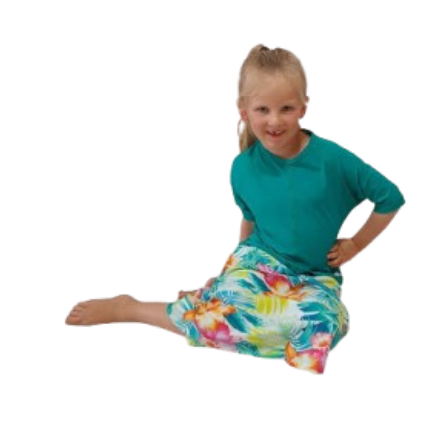 Girls UV SwimSkort Set - Top (3/4) & Skort with Attached Pants (mix & match)