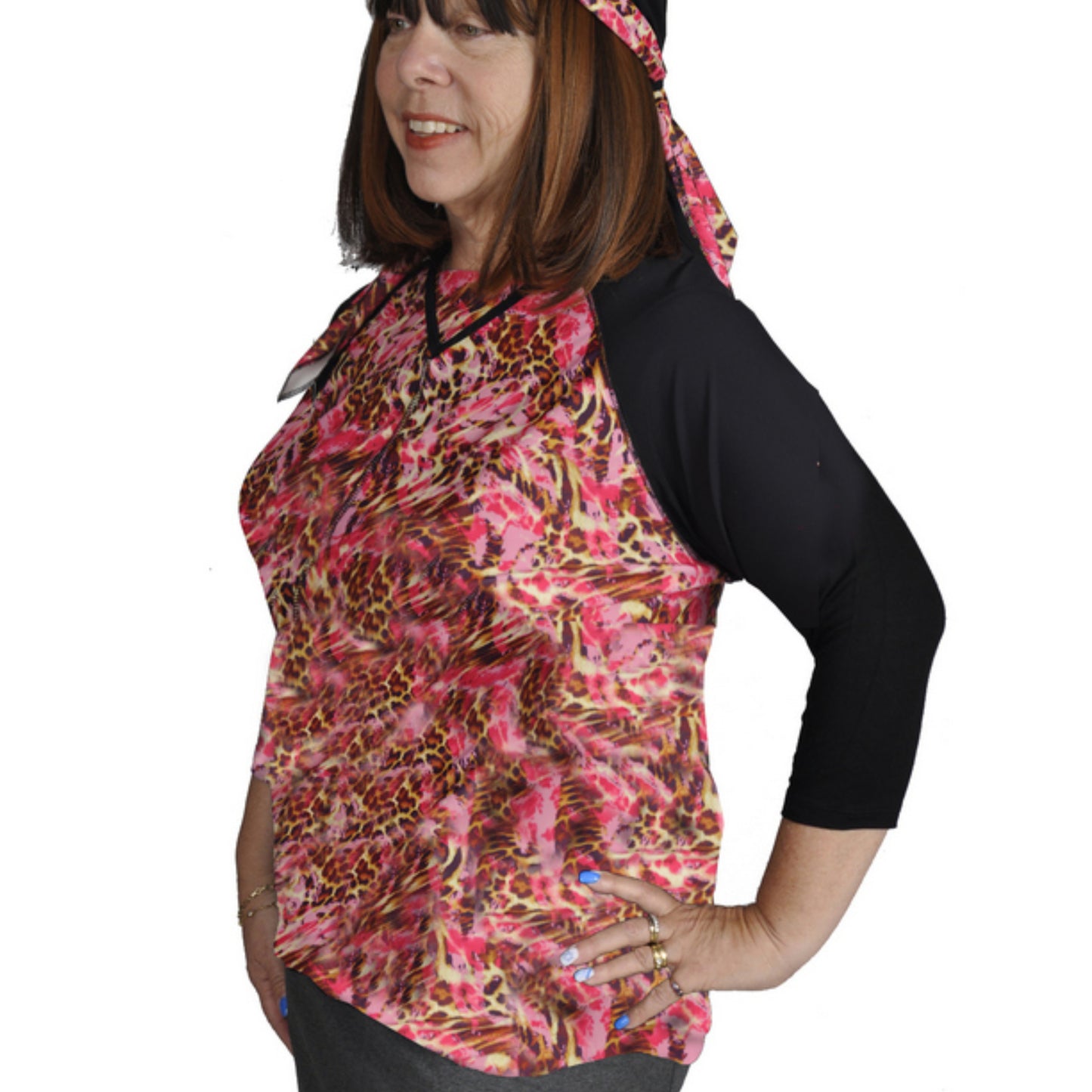 Swim & Sports UV Top & Rashguard - V-Neck (3/4 sleeve)