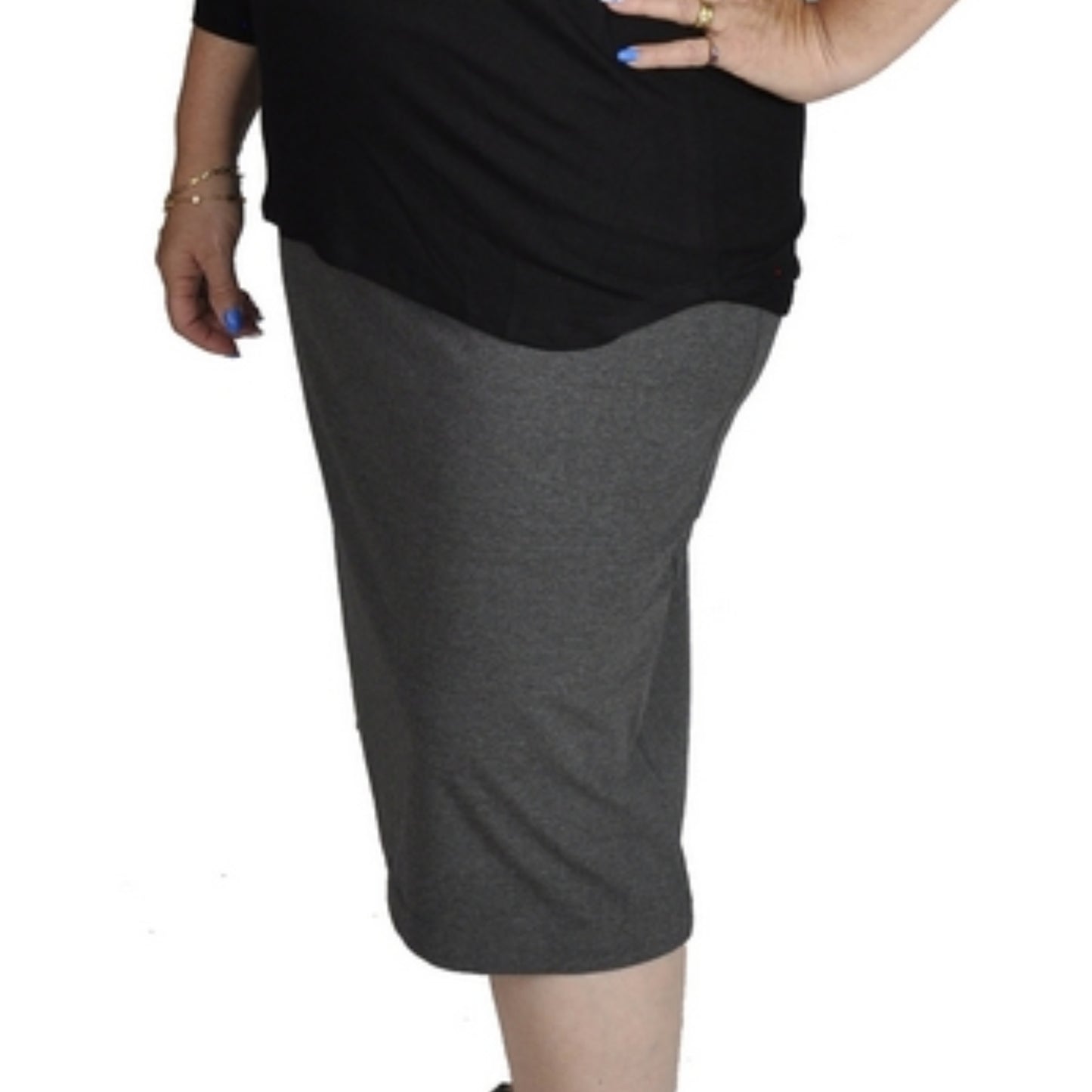 Pencil Skirt - Cotton Stretch Knit