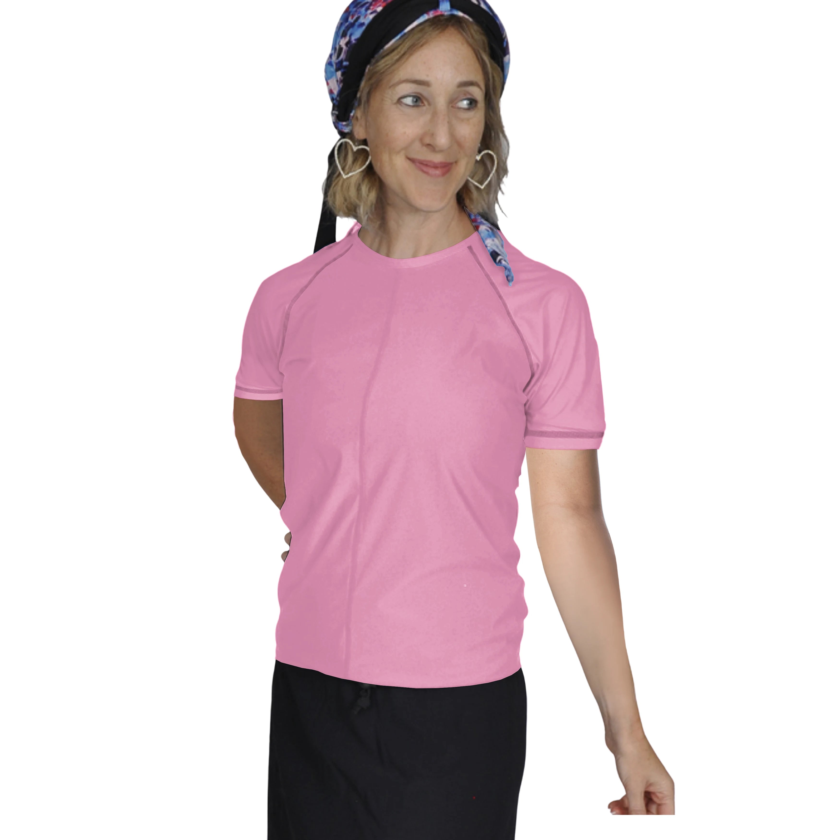 Swim & Sports UV Top & Rashguard - Round Neck (Short Sleeve)
