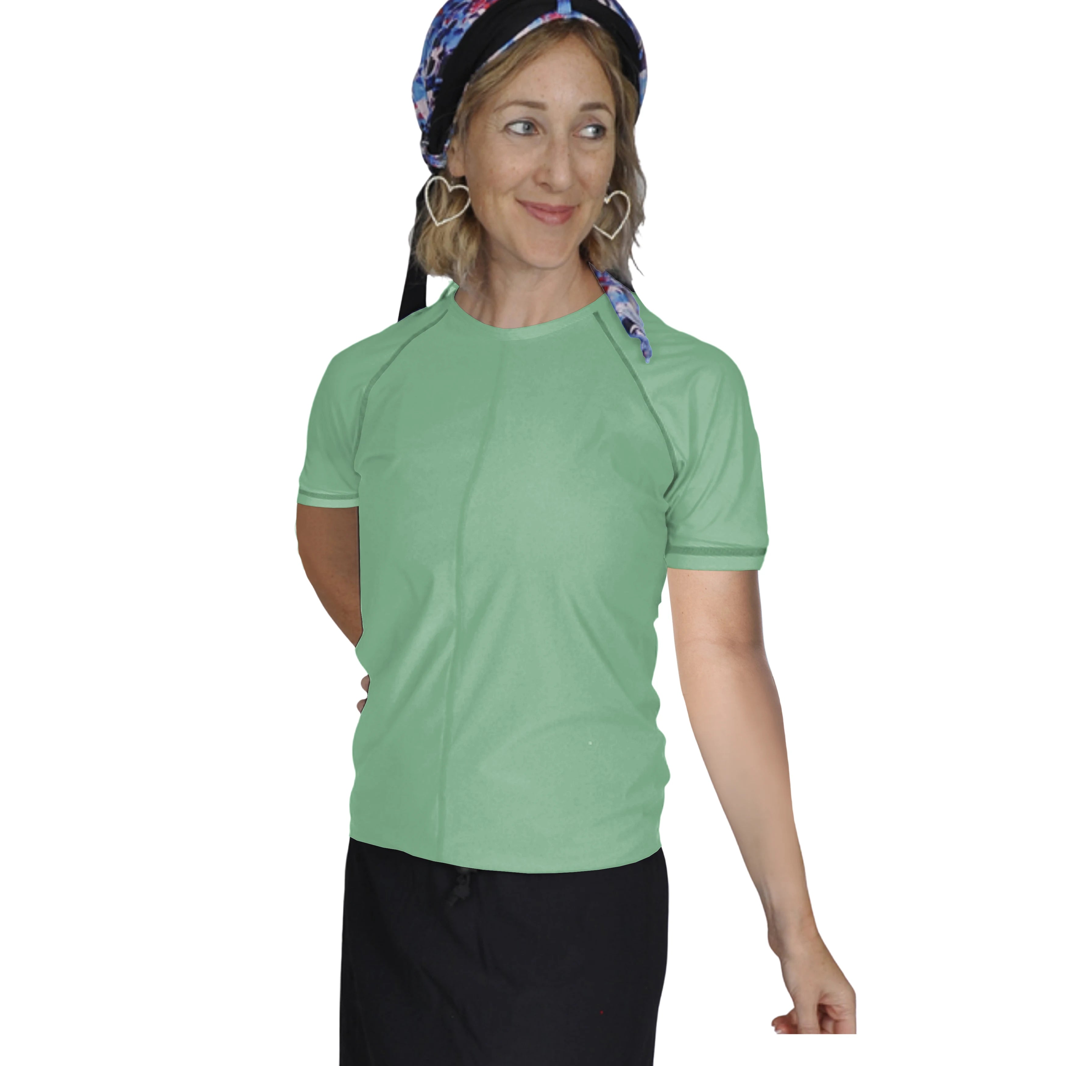 Swim & Sports UV Top & Rashguard - Round Neck (Short Sleeve)