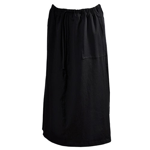 
                      
                        Drawstring Midi Skirt with Pockets - Cotton Knit.
                      
                    