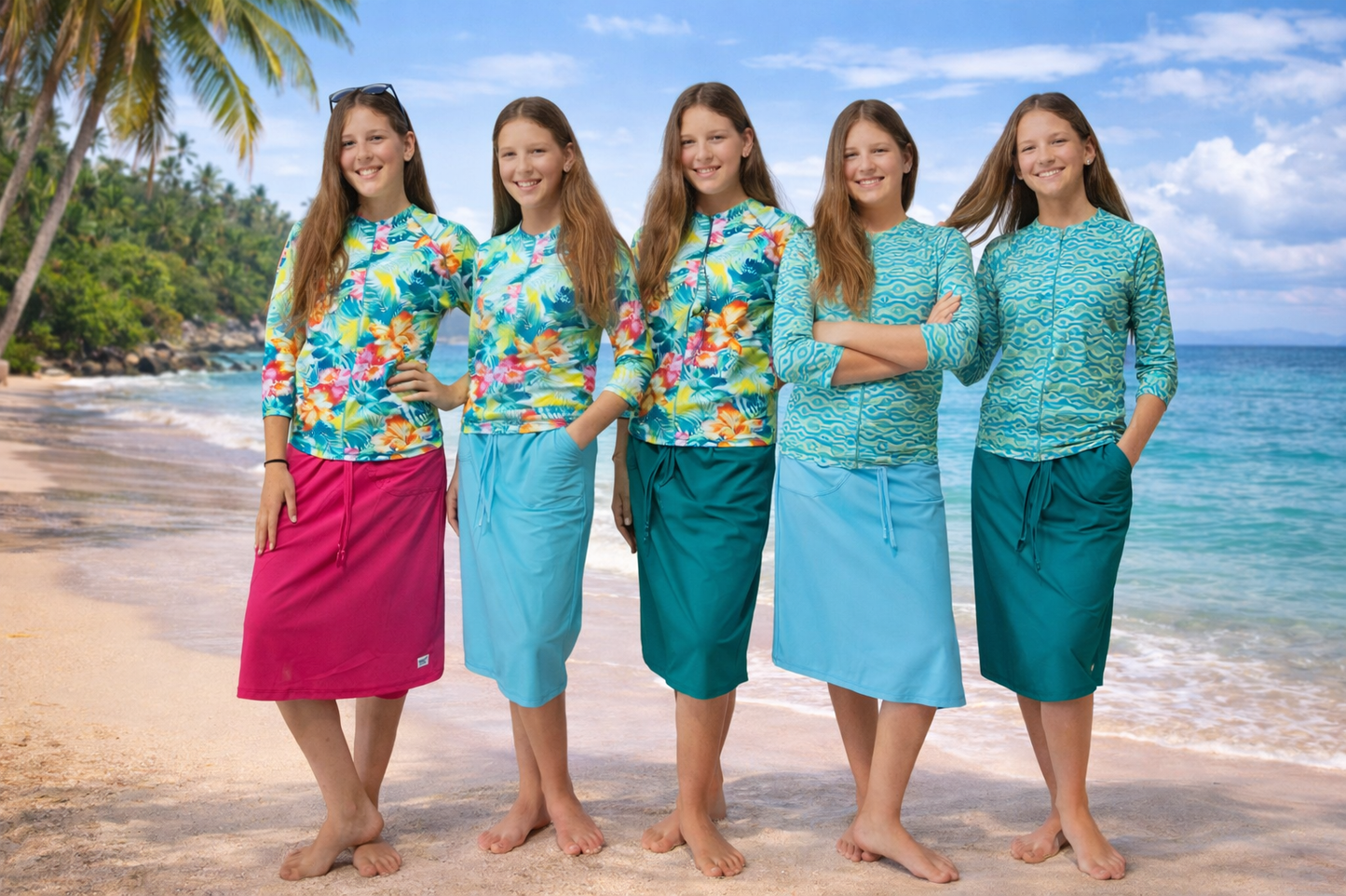 Swim &amp; Sports חצאית UV - ארץ ריצה Skort