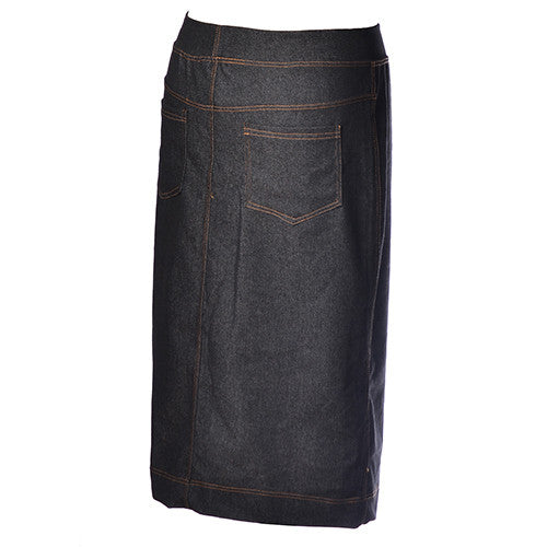 Pencil Skirt  - Cotton Stretch Denim.