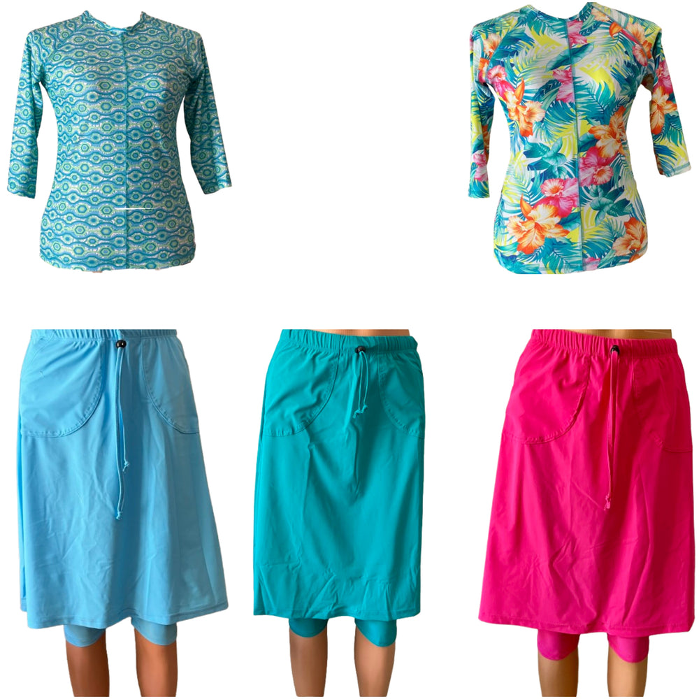 Swim & Sports UV Skirt - Aretz Running Skort (23") Set