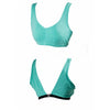 Mint lightweight unpadded swim/sports bra with back clip