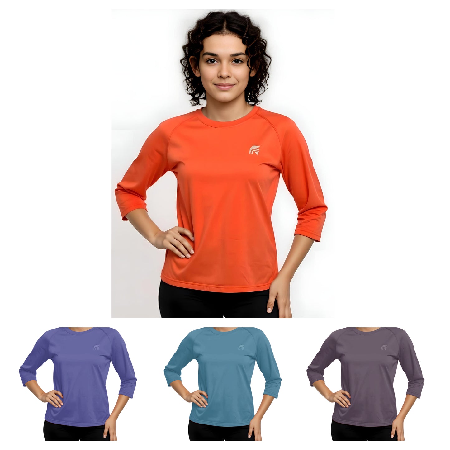 Workout Sports Dry-Fit Shirt - 3/4 sleeve