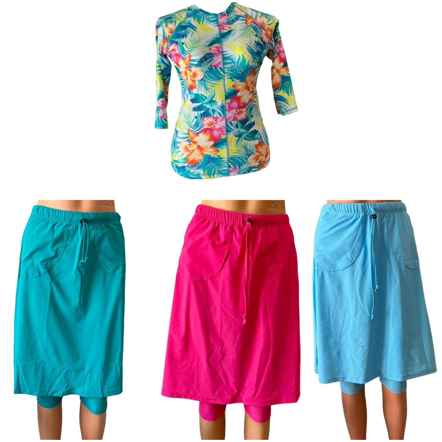 Swim & Sports UV Skirt - Aretz Running Skort (23") Set
