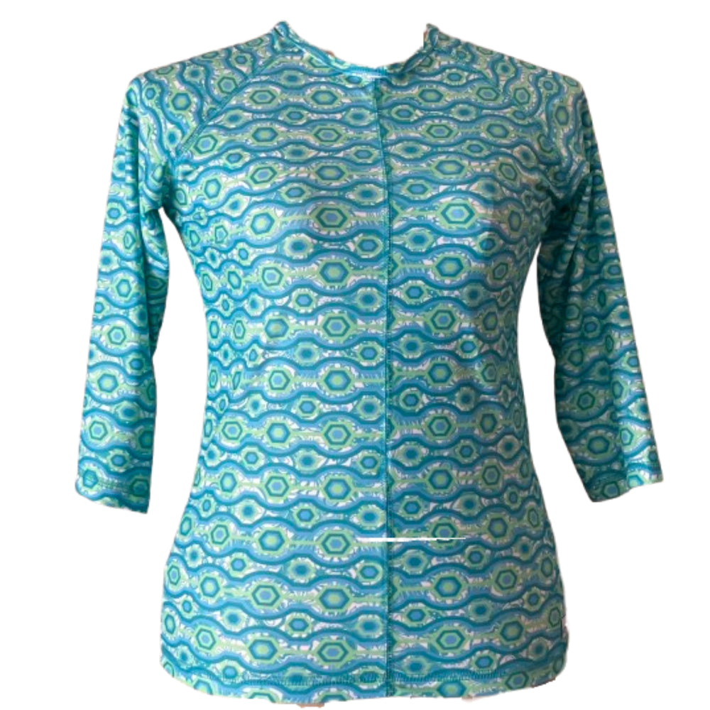 Swim & Sports UV Top & Rashguard - Printed - 3/4 sleeve