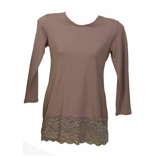 
                      
                        Lacey Cotton Shell - 3/4 sleeve.
                      
                    