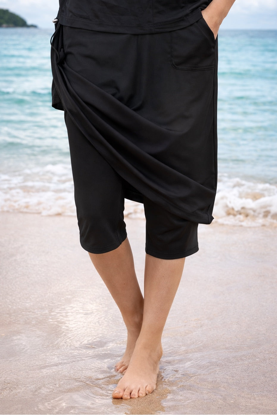 Swim & Sports UV Skirt - Aretz Running Skort - 23" Black