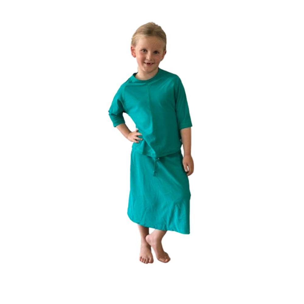 
                      
                        סט בגדי ים UV לילדות - Swim Skort - טופ וחצאית עם מכנסיים צמודים
                      
                    