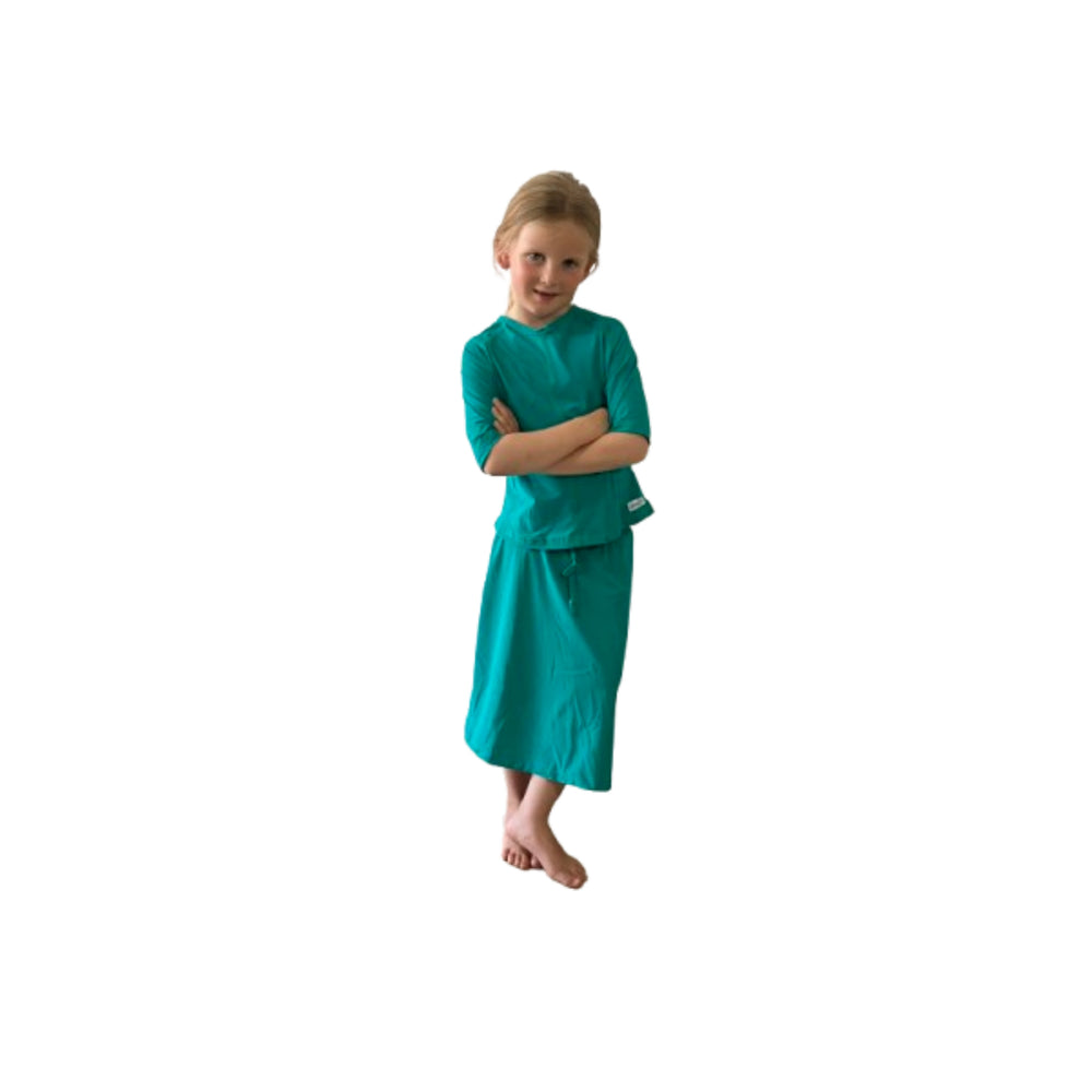 
                      
                        Girls UV SwimSkort Set - Top (Short Sleeve) & Skort with Attached Pants (mix & match)
                      
                    